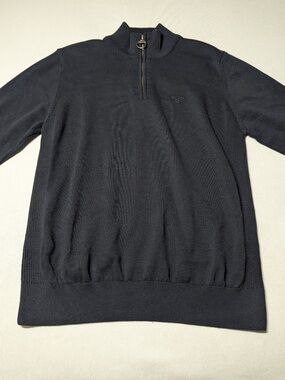 NWT Barbour Cotton Half-Zip Sweater - Size Large